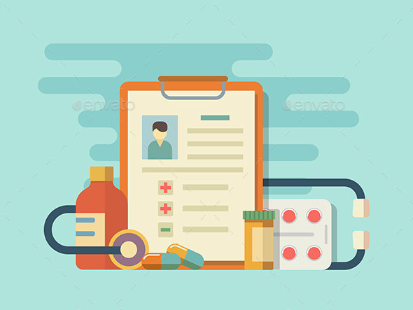 Medicine Pills Stethoscope - Health/Medicine Conceptual