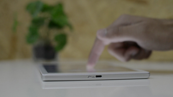 Digital Tablet in Use Digital Tablet in Use