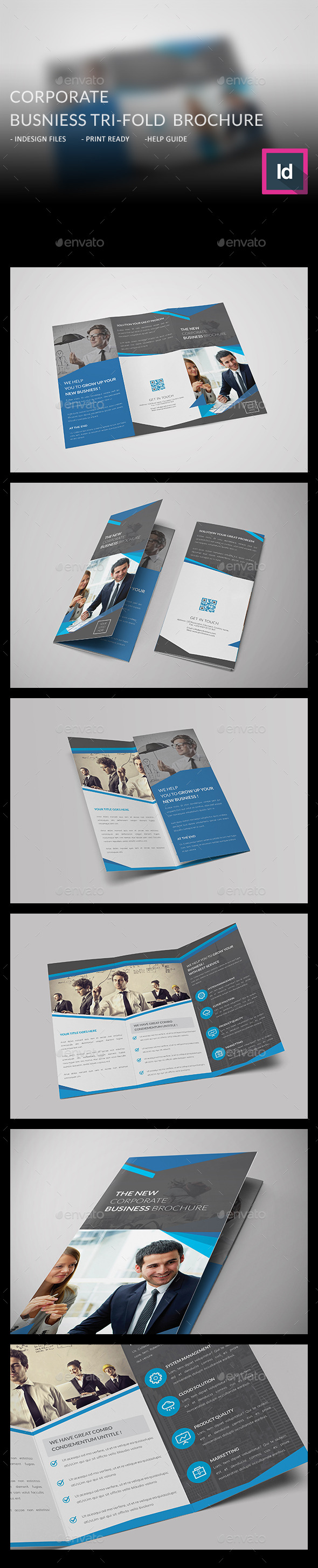 Corporate Business Tri-fold Brochure - Corporate Brochures