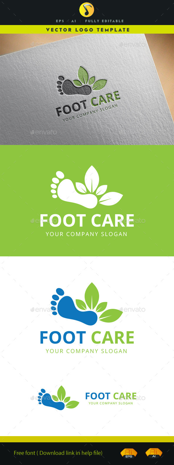 Foot Care Logo - Symbols Logo Templates