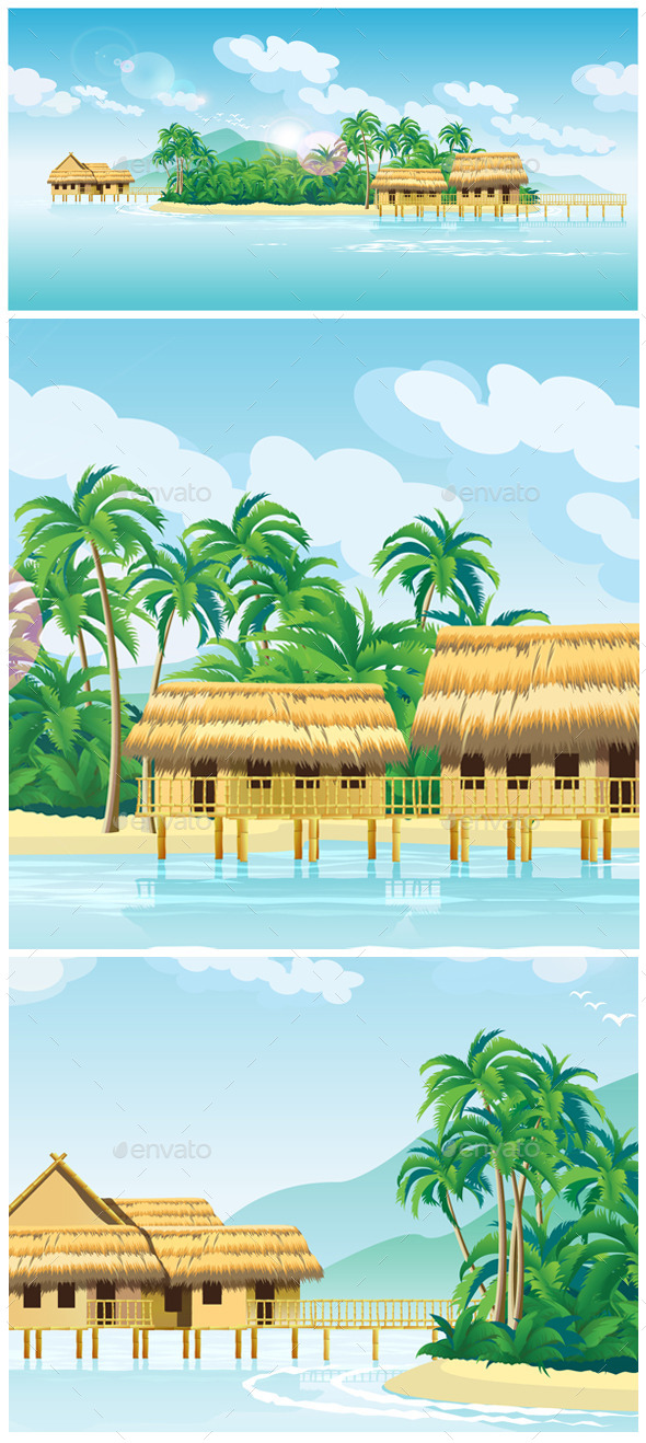 Paradise Islands - Travel Conceptual
