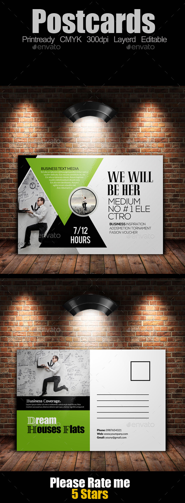 Multi Use Business Post Cards Template - Cards & Invites Print Templates