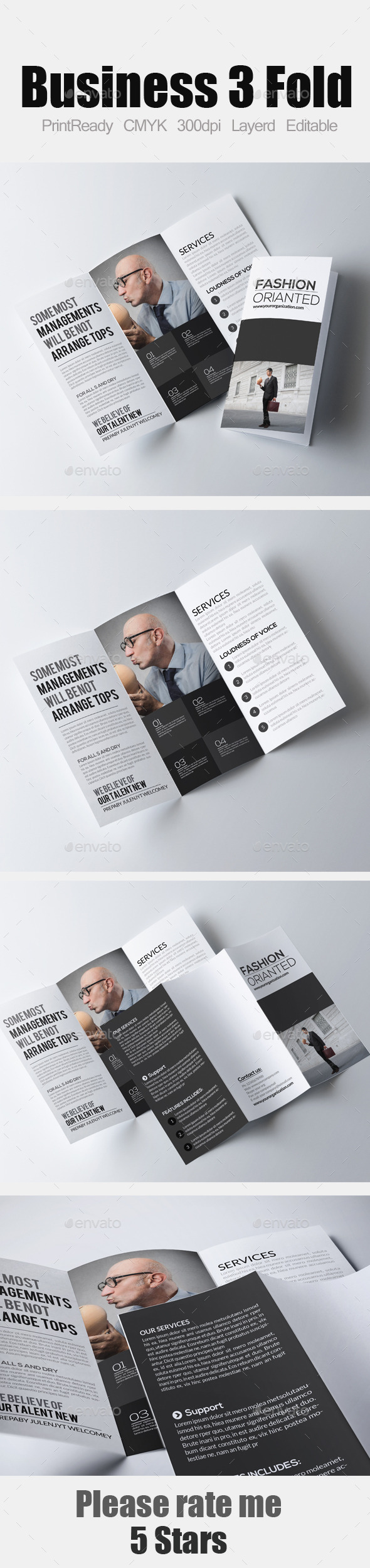 Tri Fold Business Brochure - Corporate Brochures