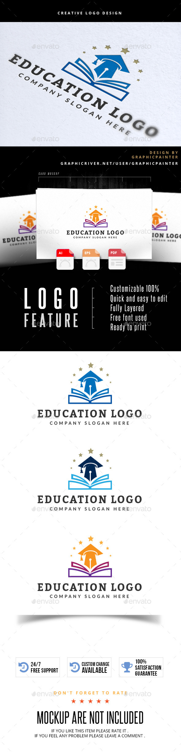 Education Logo - Buildings Logo Templates