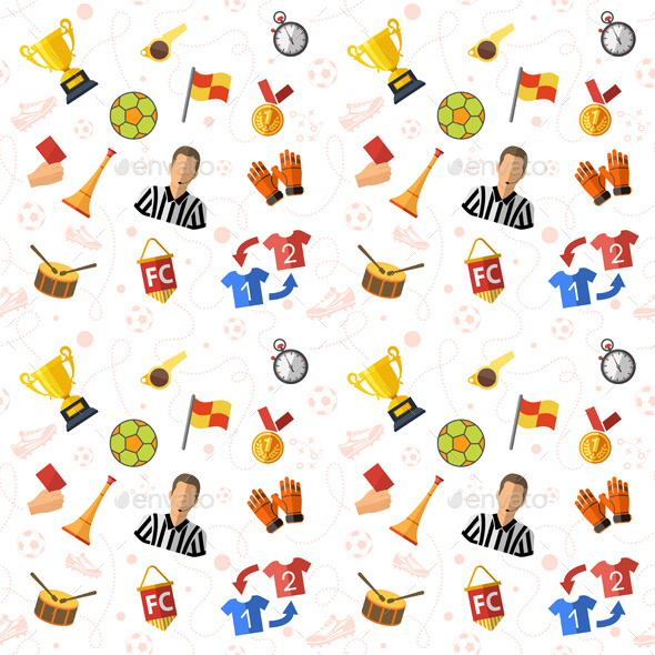 Soccer Seamless Pattern - Sports/Activity Conceptual