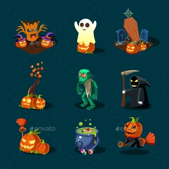 Halloween Symbols Collection Halloween Symbols Collection
