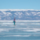 People Travel on Frozen Lake Baikal 3355 4 - VideoHive Item for Sale
