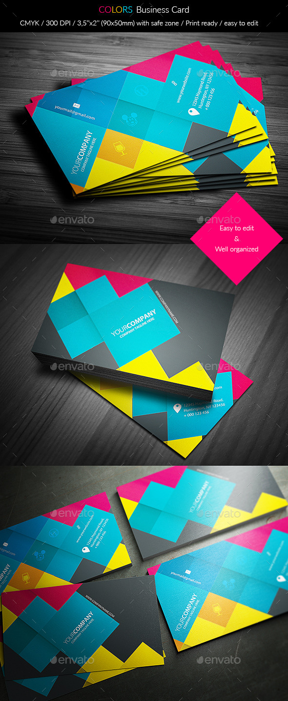 Colors Business Card Colors Business Card