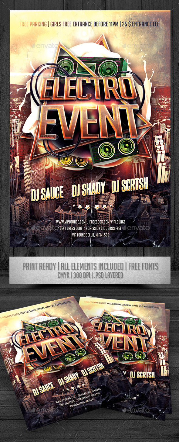 Electro Event Flyer - Events Flyers