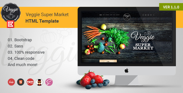 Veggie Supermarket - ThemeForest 12406095