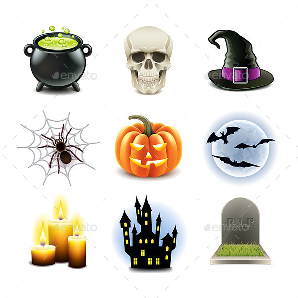 Halloween Icons Set - Halloween Seasons/Holidays