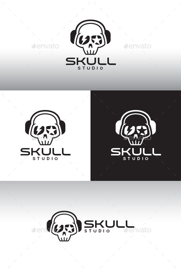 Skull Studio Logo Template - Humans Logo Templates