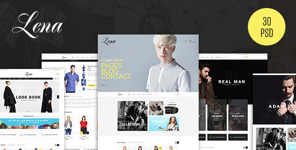 Lena - Fashion eCommerce PSD Template - Fashion Retail