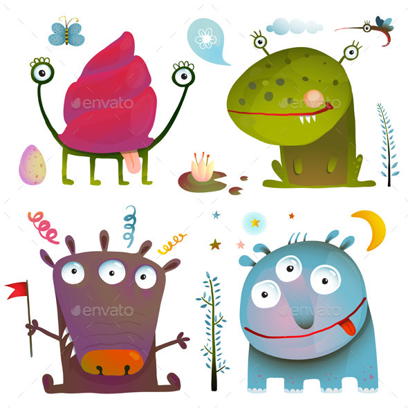 Little Monsters for Kids Design Little Monsters for Kids Design