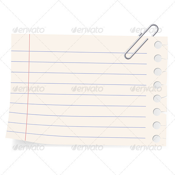 Clip and a piece of paper