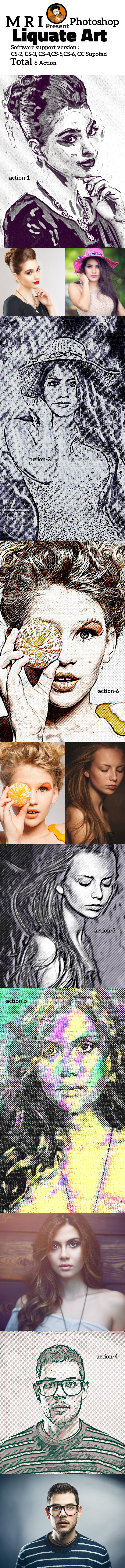 Liquate Art Action - Photo Effects Actions