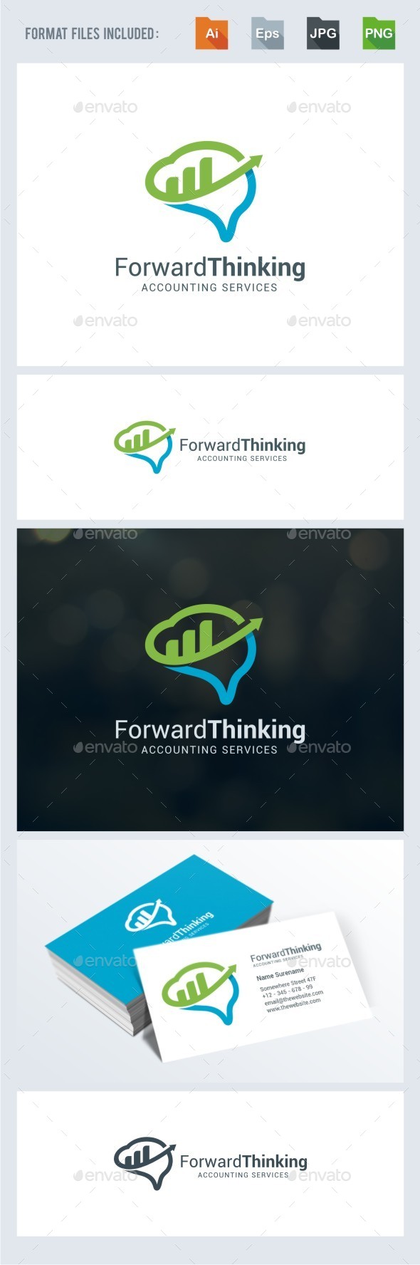Forward Thinking - Symbols Logo Templates