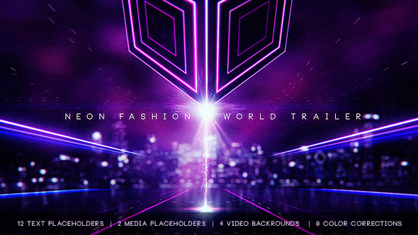 Neon Fashion World - VideoHive 12519578