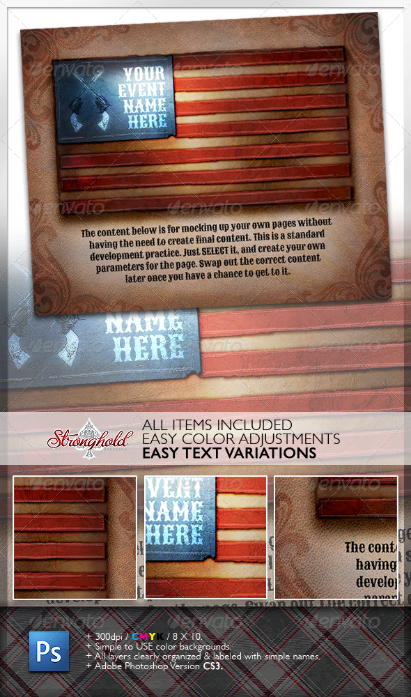 Vintage American Flag - Miscellaneous Backgrounds