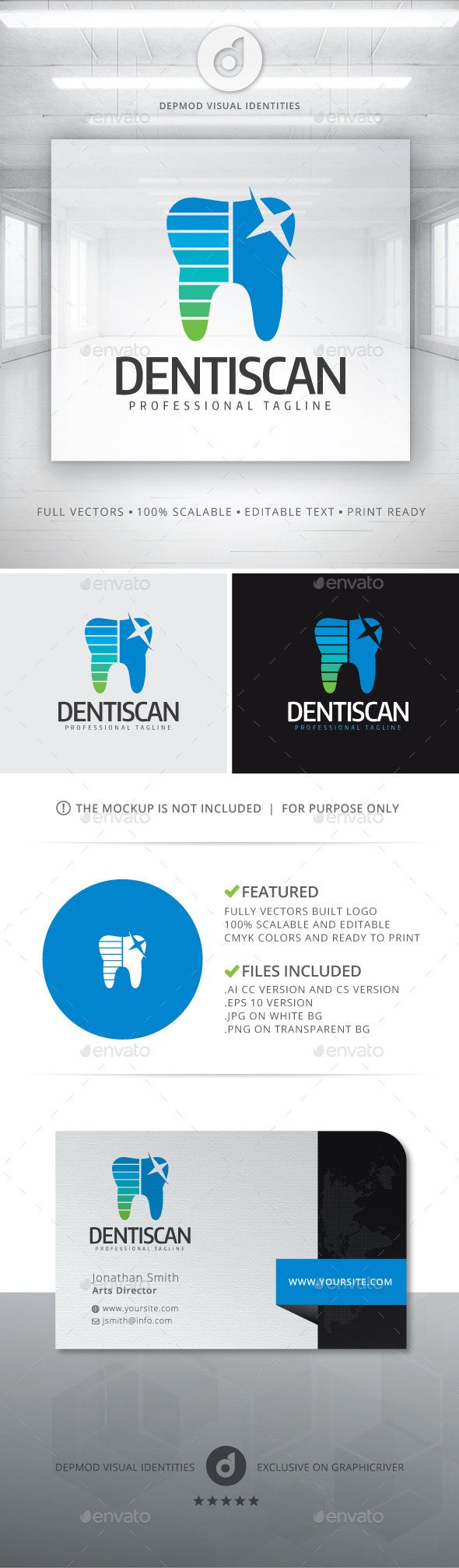 Dentiscan Logo - Objects Logo Templates