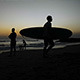 Surfers on the Beach after Sunset Surfers on the Beach after Sunset - VideoHive Item for Sale
