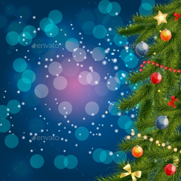 Abstract Beauty Christmas And New Year Background - Christmas Seasons/Holidays