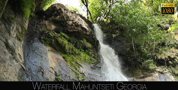 Waterfall Mahuntseti 17, Stock Footage | VideoHive