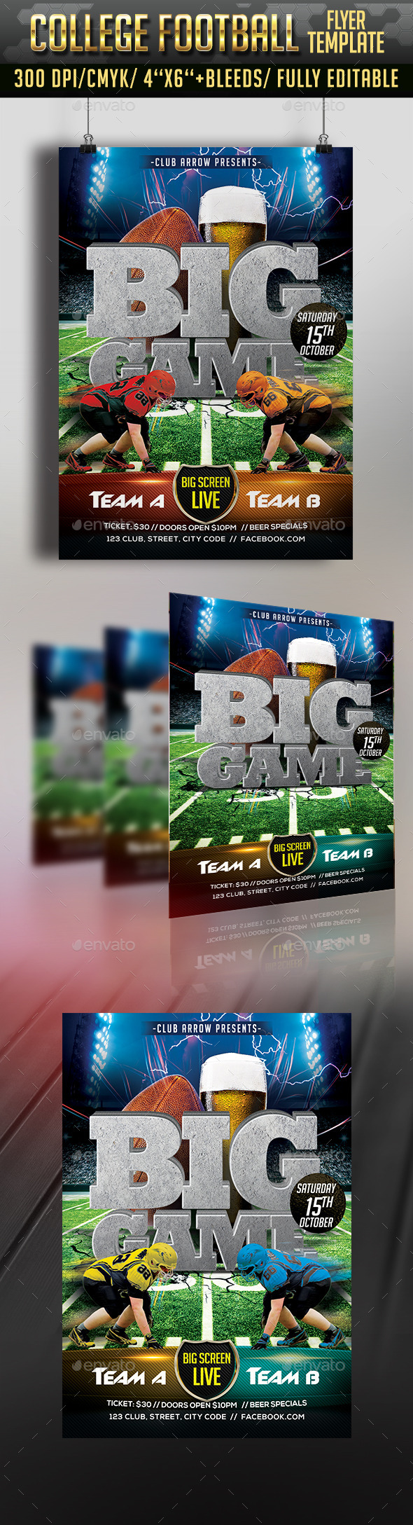 College Football Flyer College Football Flyer
