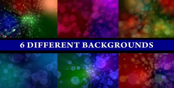 Colorful Particle (6 Different Backgrounds Loop)