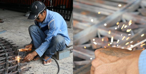 Construction Worker Welding Construction Worker Welding