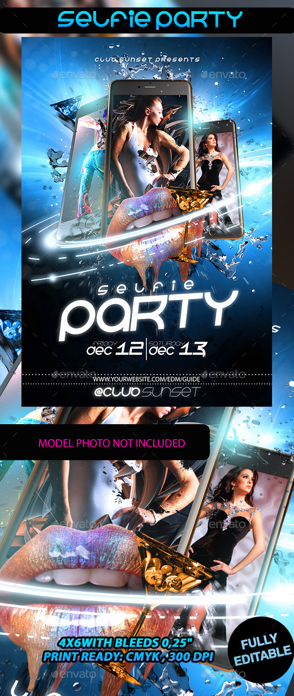 Selfie Party Flyer - Events Flyers
