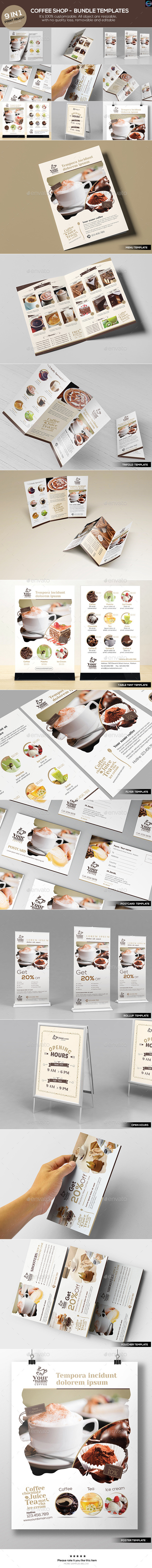 Coffee Shop Bundle Templates Coffee Shop Bundle Templates