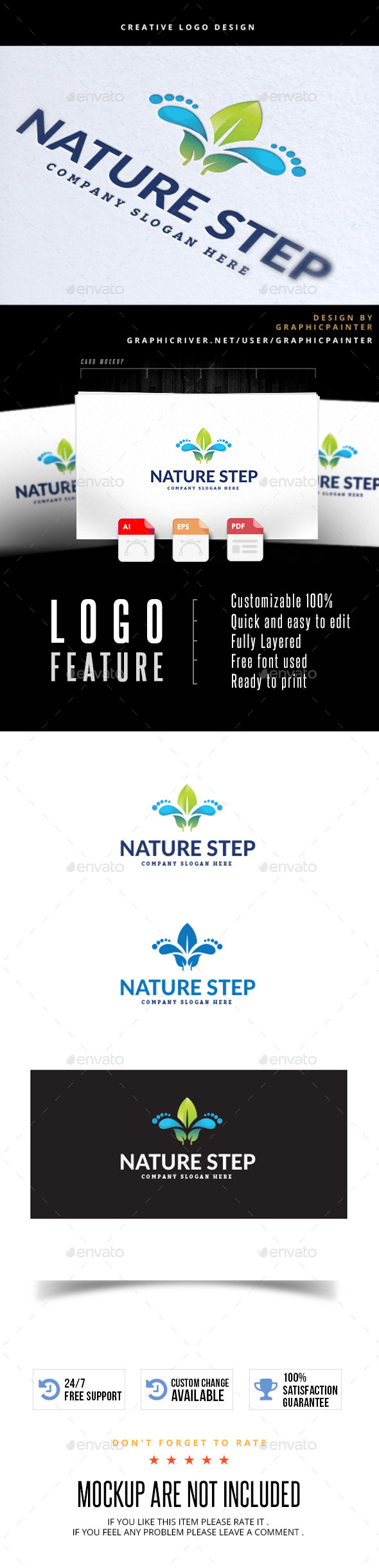 Nature Step - Nature Logo Templates