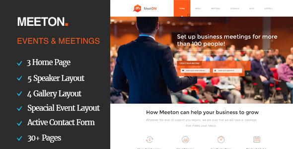 Meeton Conference & Event HTML Template Meeton Conference & Event HTML Template