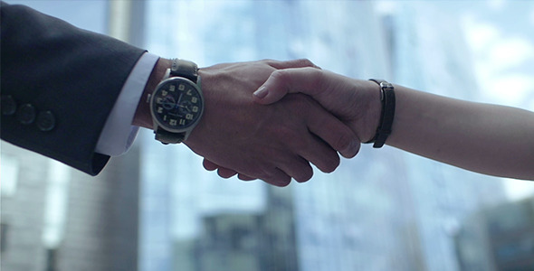 Handshake In Slow Motion Handshake In Slow Motion
