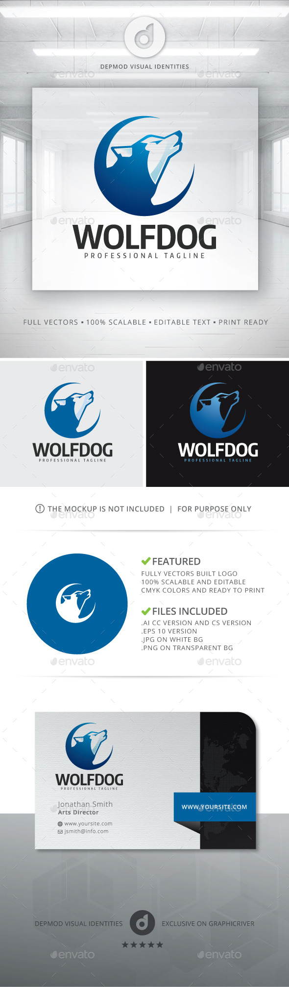 Wolf Dog Logo