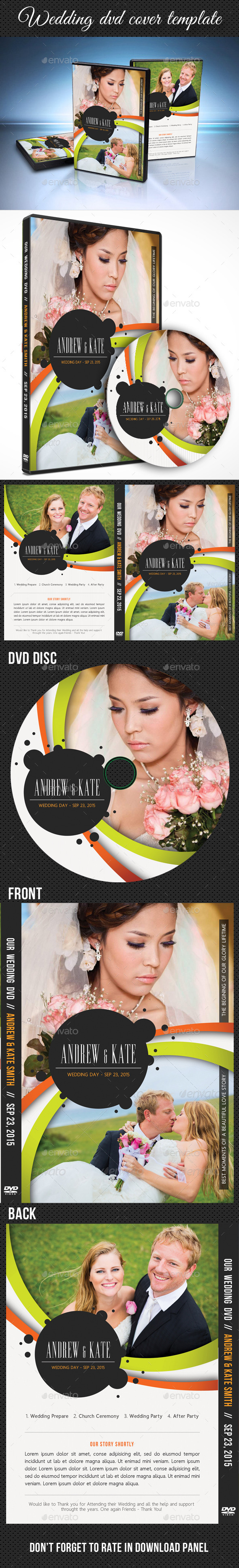 Wedding DVD Cover Template 14 - CD & DVD Artwork Print Templates