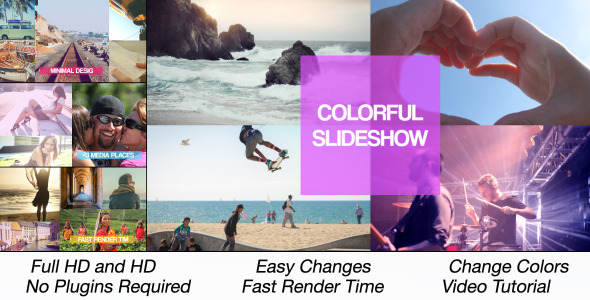 Simple Colorful Slideshow - VideoHive 12533411