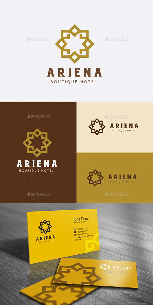 Boutique Hotel - Crests Logo Templates