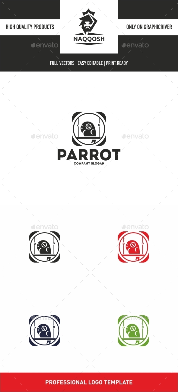 Parrot - Animals Logo Templates