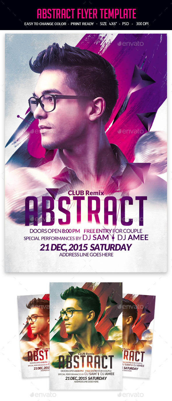 Abstract Party Flyer - Clubs & Parties Events