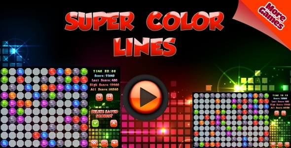 Candy Super Lines Match3 - HTML5 Game, Mobile Version+AdMob!!! (Construct 2 | Capx) - 54