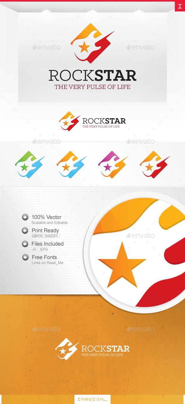 Rock star Logo - Symbols Logo Templates