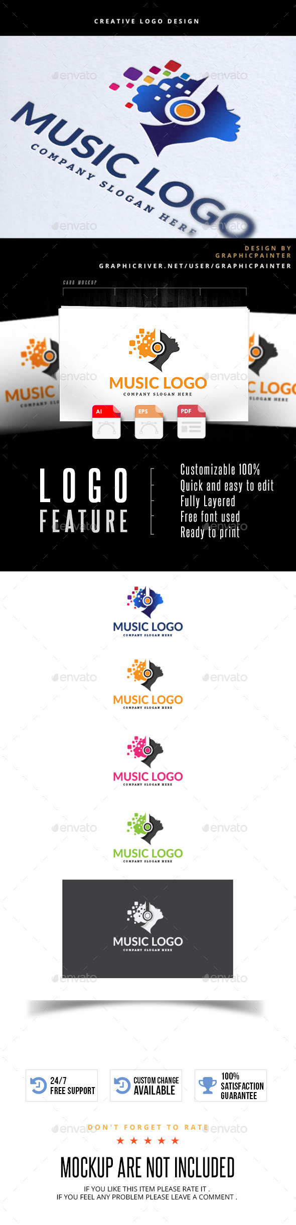 Music Logo - Buildings Logo Templates