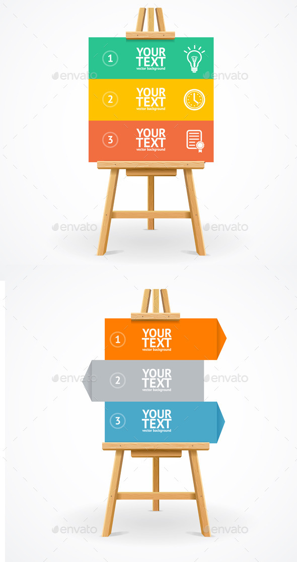 Wooden Easel Option Banner - Concepts Business