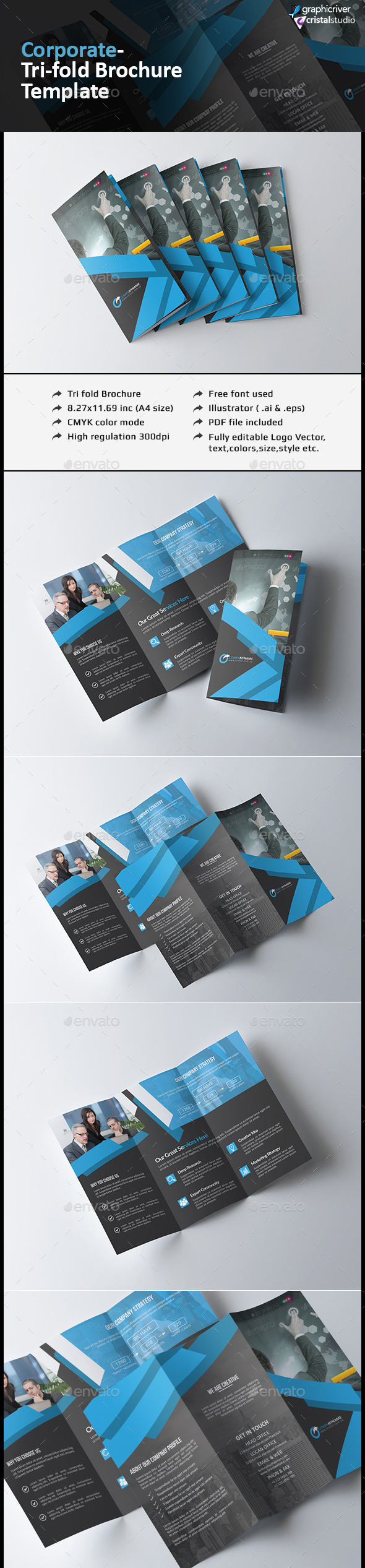 Corporate Tri-fold Brochure - Corporate Brochures