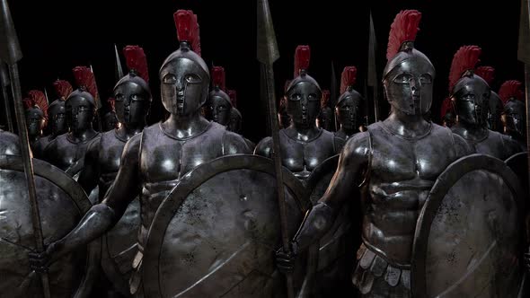 Spartan Warriors Statues 04