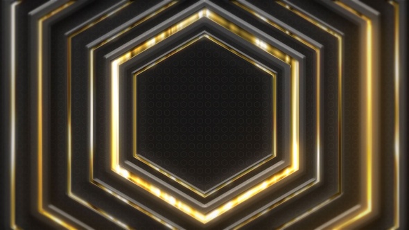 Luxury Hexagon Background Dark