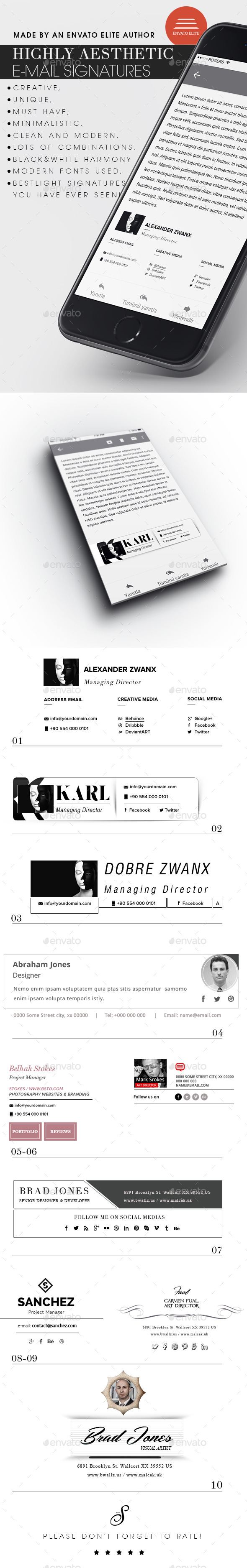 Creative Signatures Template - Miscellaneous Social Media