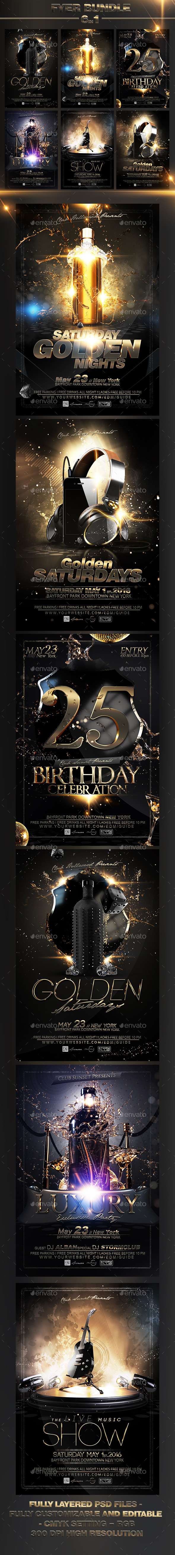 Luxury Flyer Bundle V4 - Events Flyers